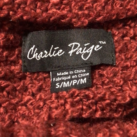 Charlie Paige Cowl Neck Sweater Tunic - Picture 3 of 3